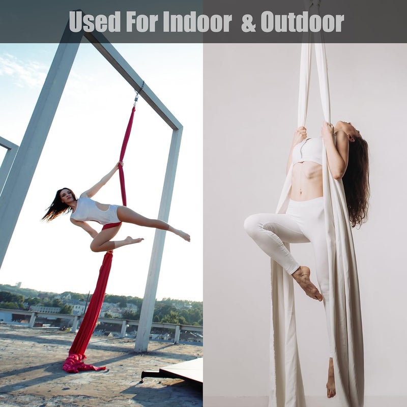 ZYOsJK Aerial Silks 11 Yards Aerial Silks For Home Aerial Yoga Swing Aerial Yoga Hammock Swing Aerial Silk For Gymnastics - Image 2